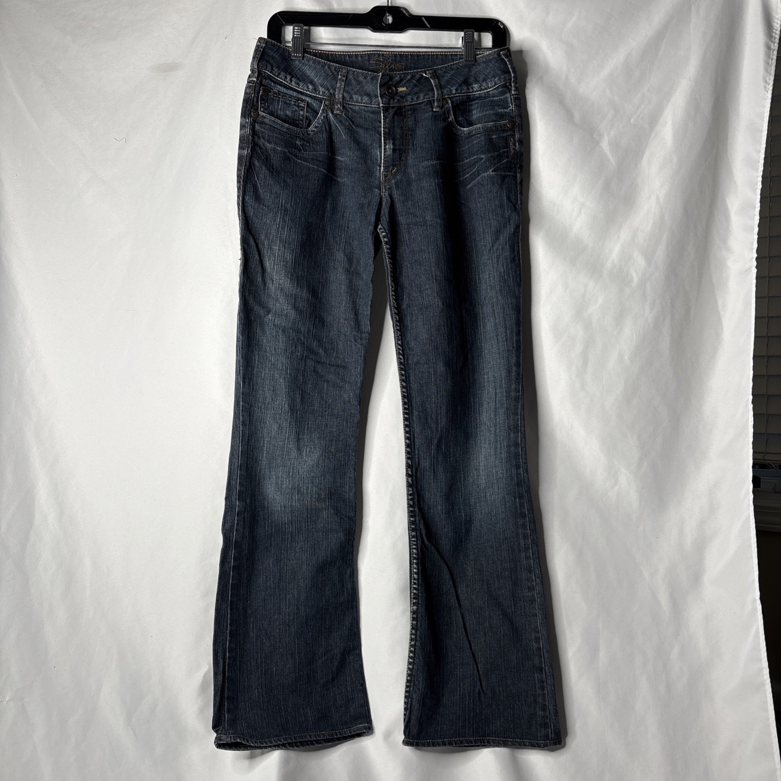 Silver Jeans Brand Julia Womens 30x295 MedDark Wash Lowrise Bootcut Silver Jeans Brand Julia Womens 30x295 MedDark Wash Lowrise Bootcut
